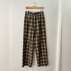Sunday Best Plaid Elastic Waist Pant